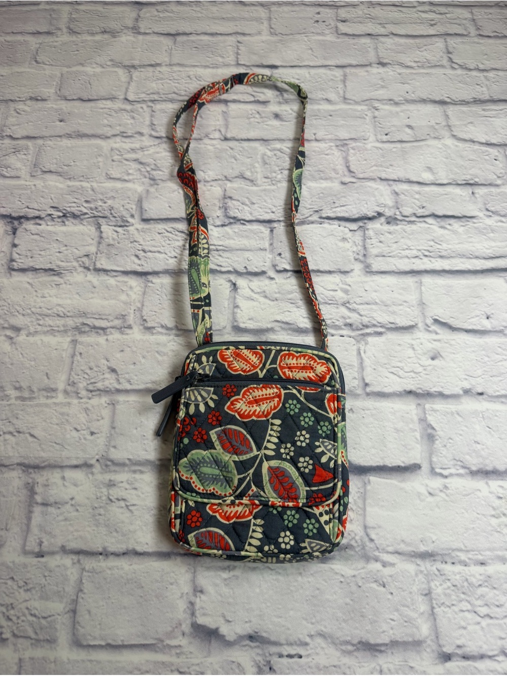 Retired Vera Bradley “Nomadic Floral” Printed Floral Crossbody.